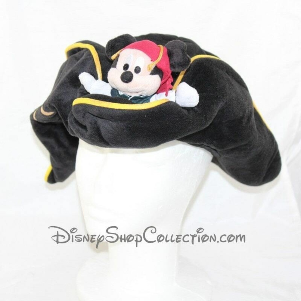 🔥🔥Mickey Mouse Hat DISNEYLAND PARIS Pirate Black Disney